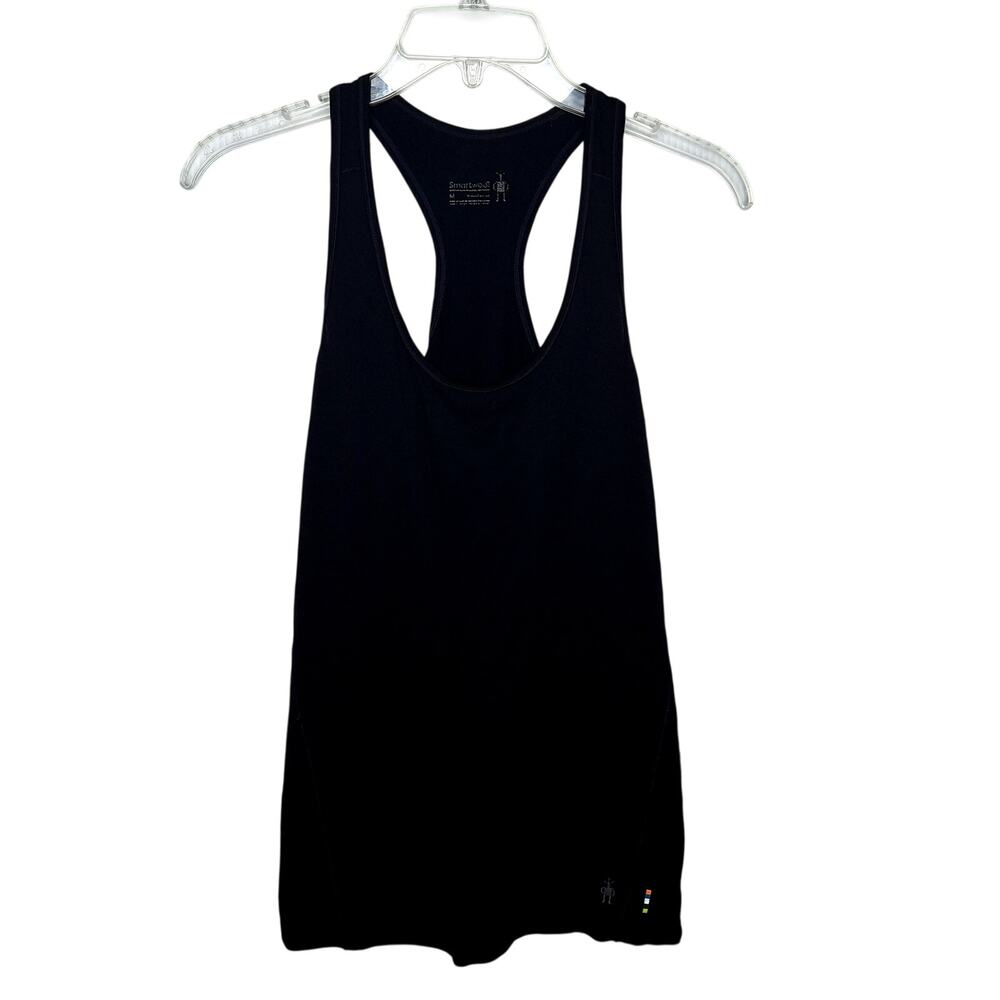 Smartwool Women's Racerback Tank Top Medium Black Merino Wool Outdoor Gorpcore